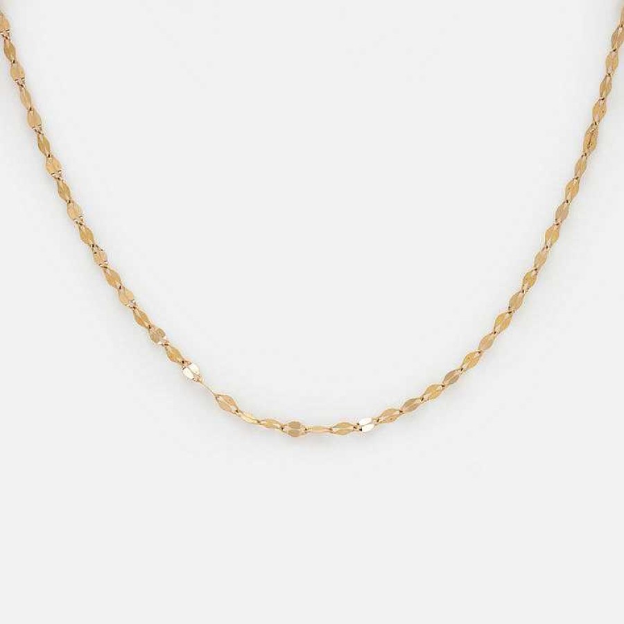 Local Eclectic Solid Gold Sparkle Link Chain