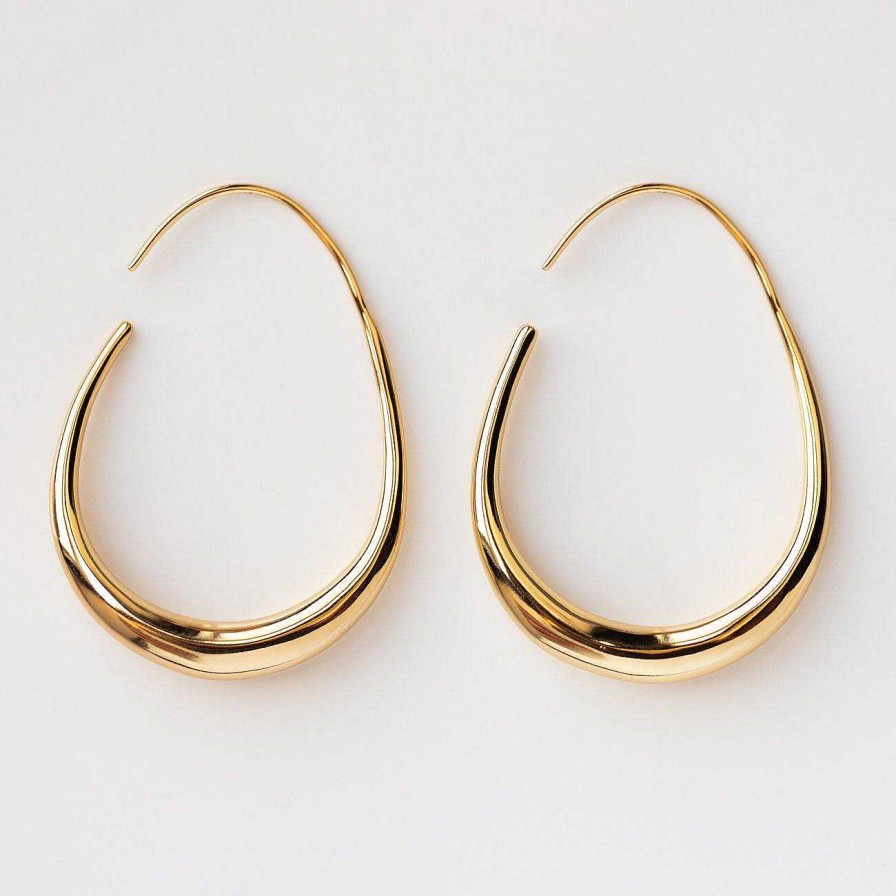 Local Eclectic Fluid Hoop Earrings