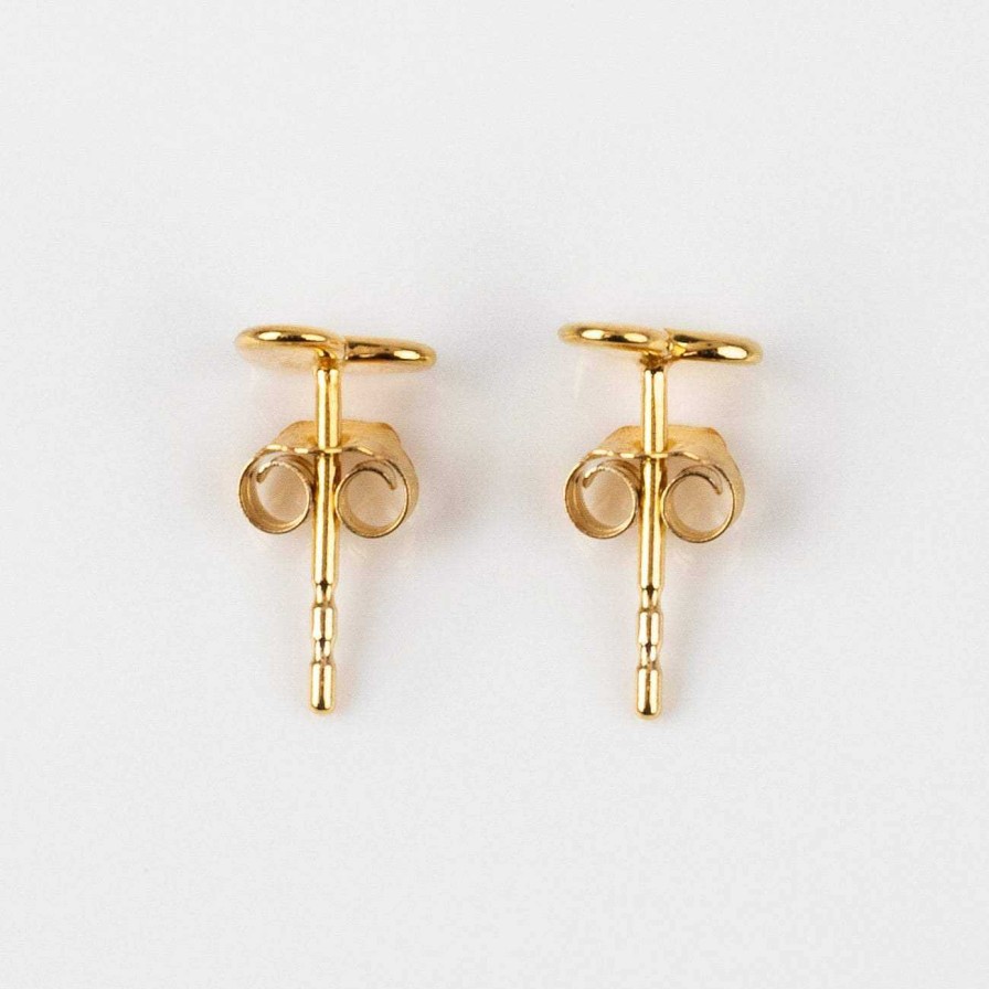 Local Eclectic Solid Gold Heart Earrings