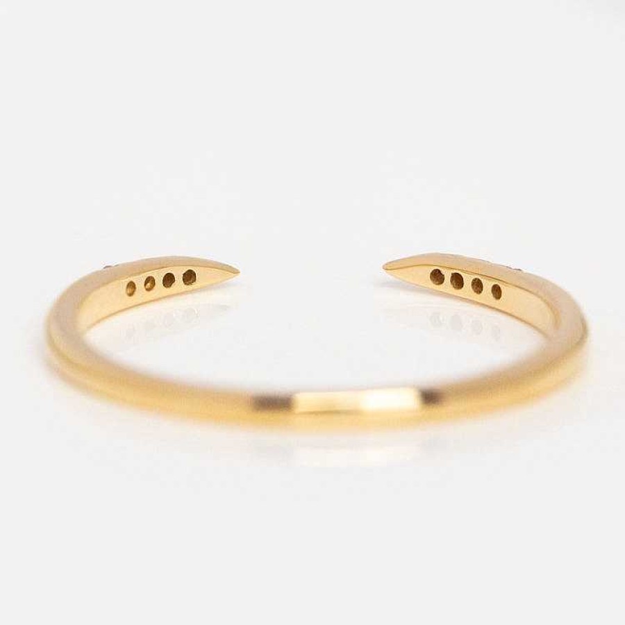 Local Eclectic 14K Open Front Stacking Ring