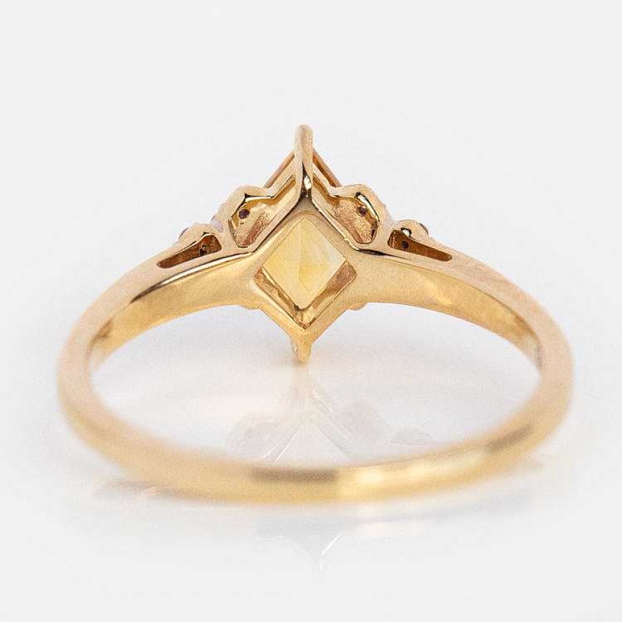 Local Eclectic Solid Gold November Capsule Citrine Kite Ring