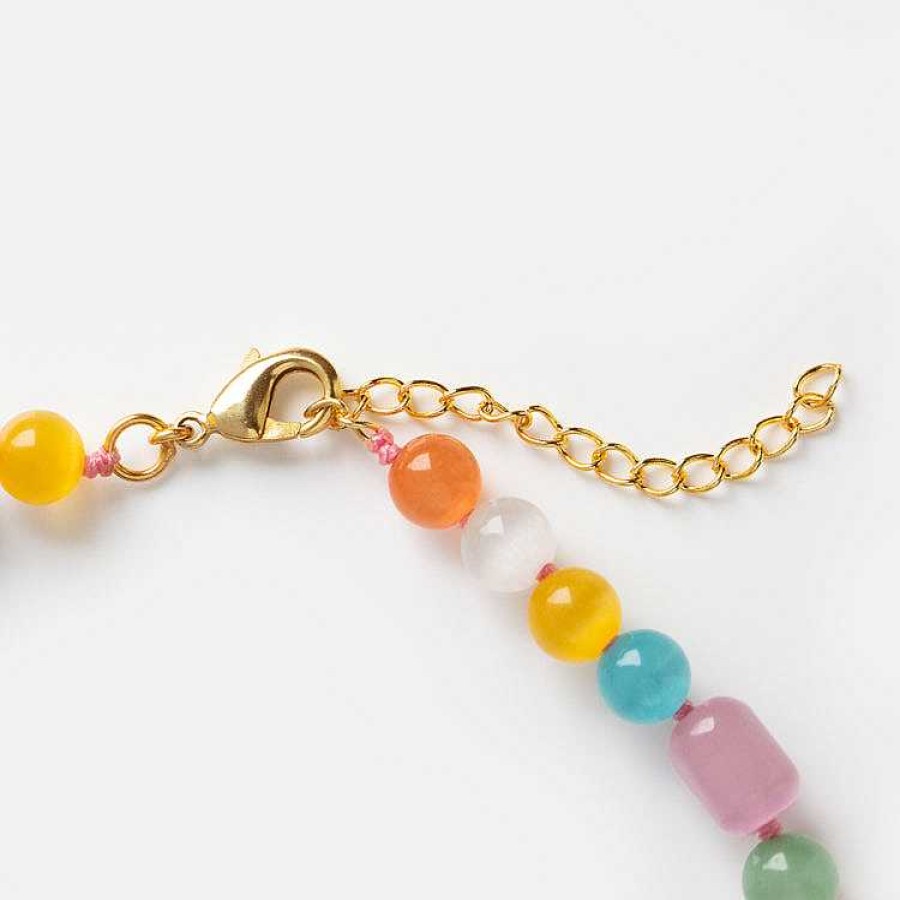 Local Eclectic Pastel Monalisa Knotted Necklace