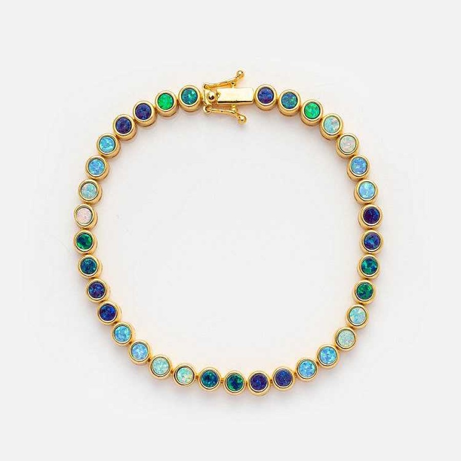 Local Eclectic Opal Ombre Tennis Bracelet