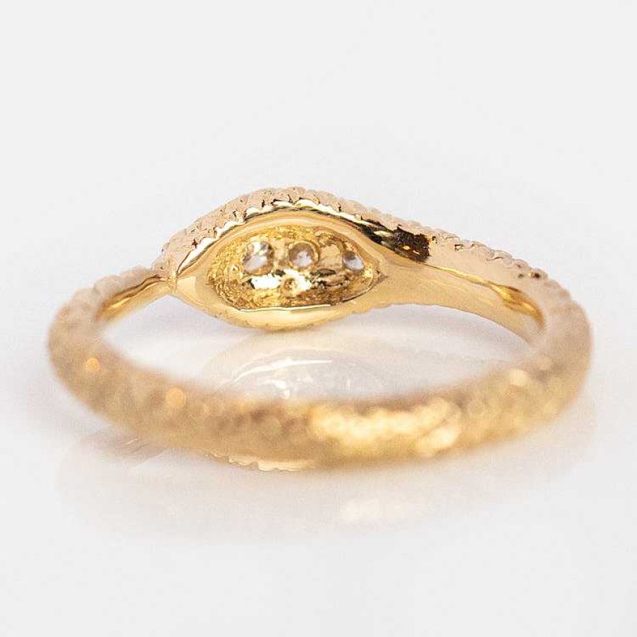 Local Eclectic Grande Ouroboros Diamond Snake Ring