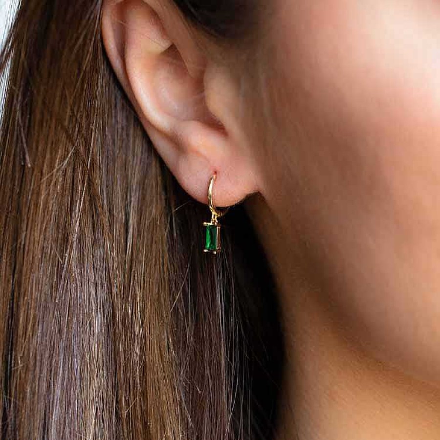 Local Eclectic Lauryn Hoops In Jade