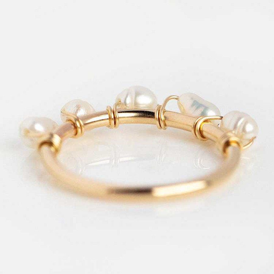 Local Eclectic Ariel Pearl Ring