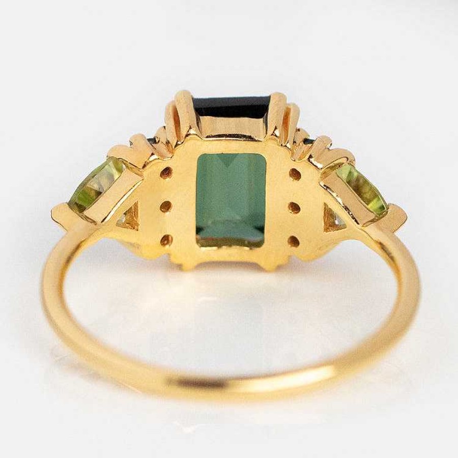 Local Eclectic Green With Envy Topaz And Peridot Regal Ring