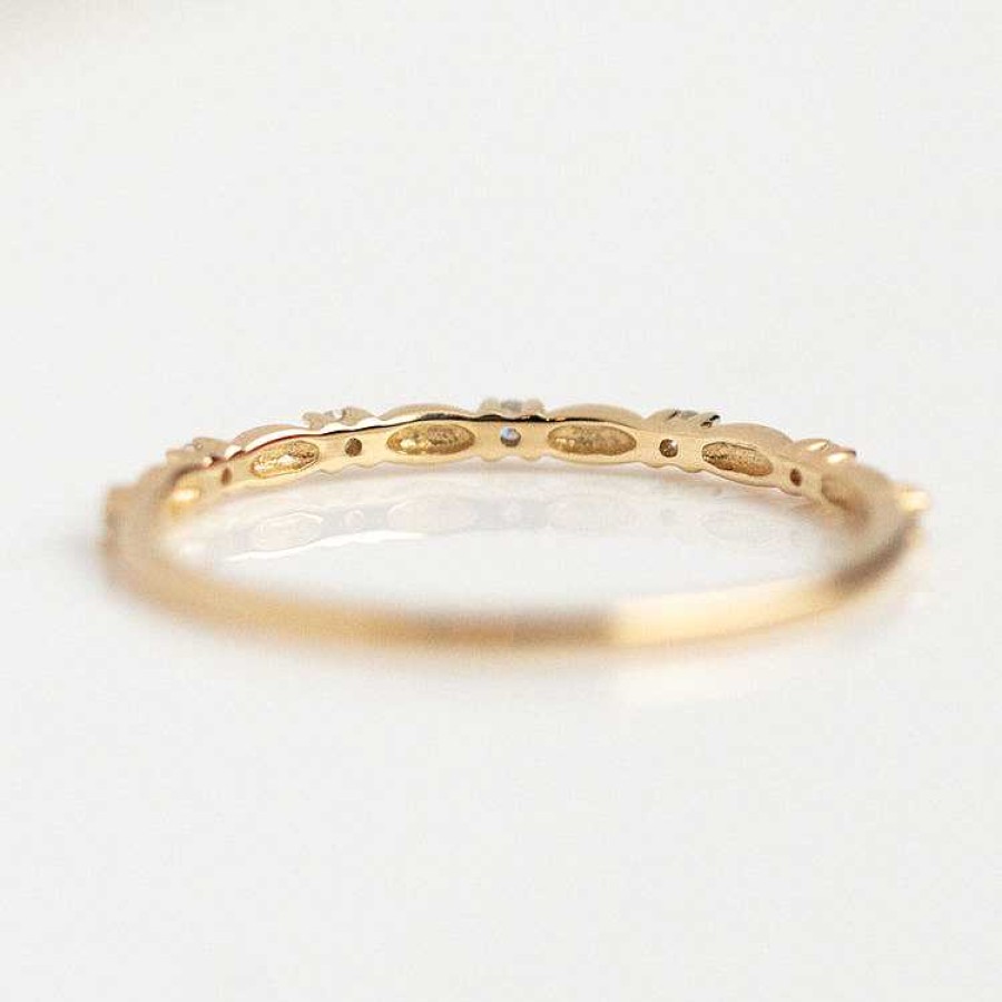 Local Eclectic 14K Delicate Diamond Celebration Band