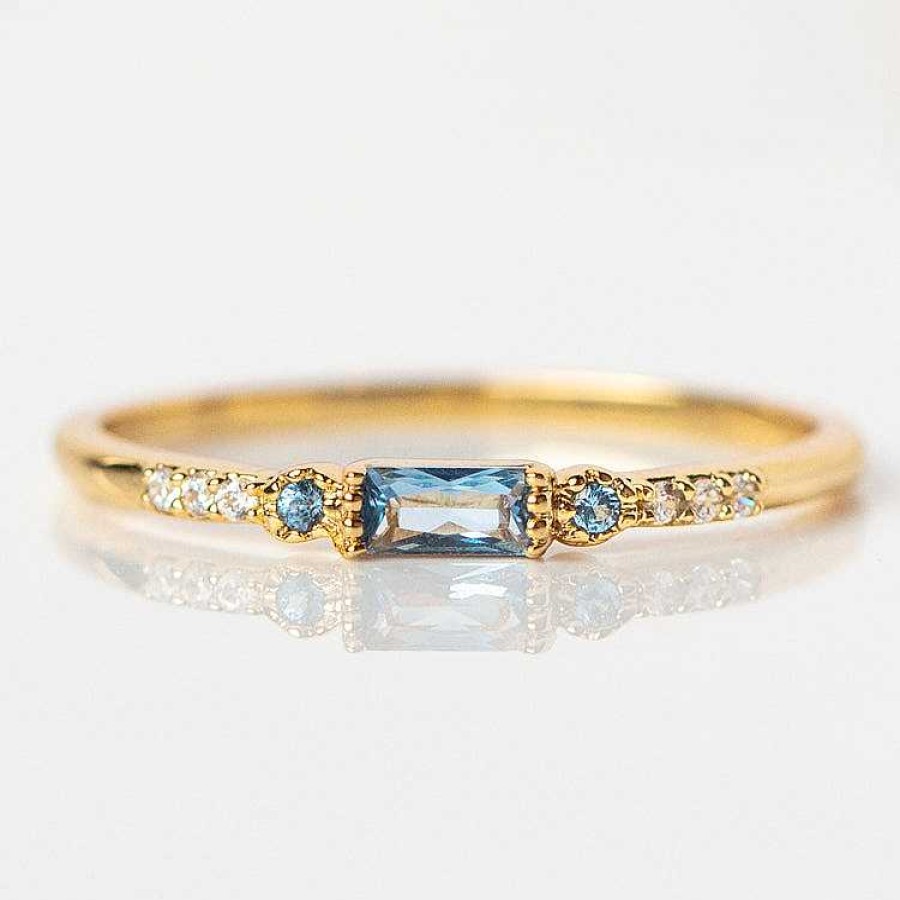 Local Eclectic Calming Blue Stacking Ring