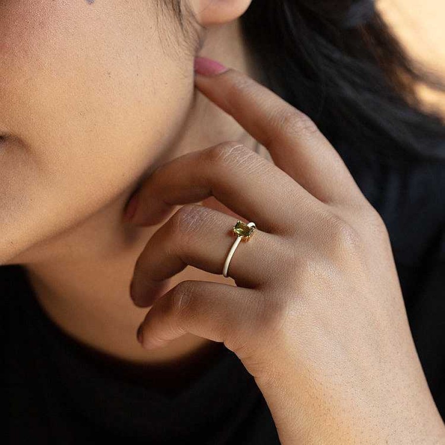 Local Eclectic Sublime Cream Enamel Ring