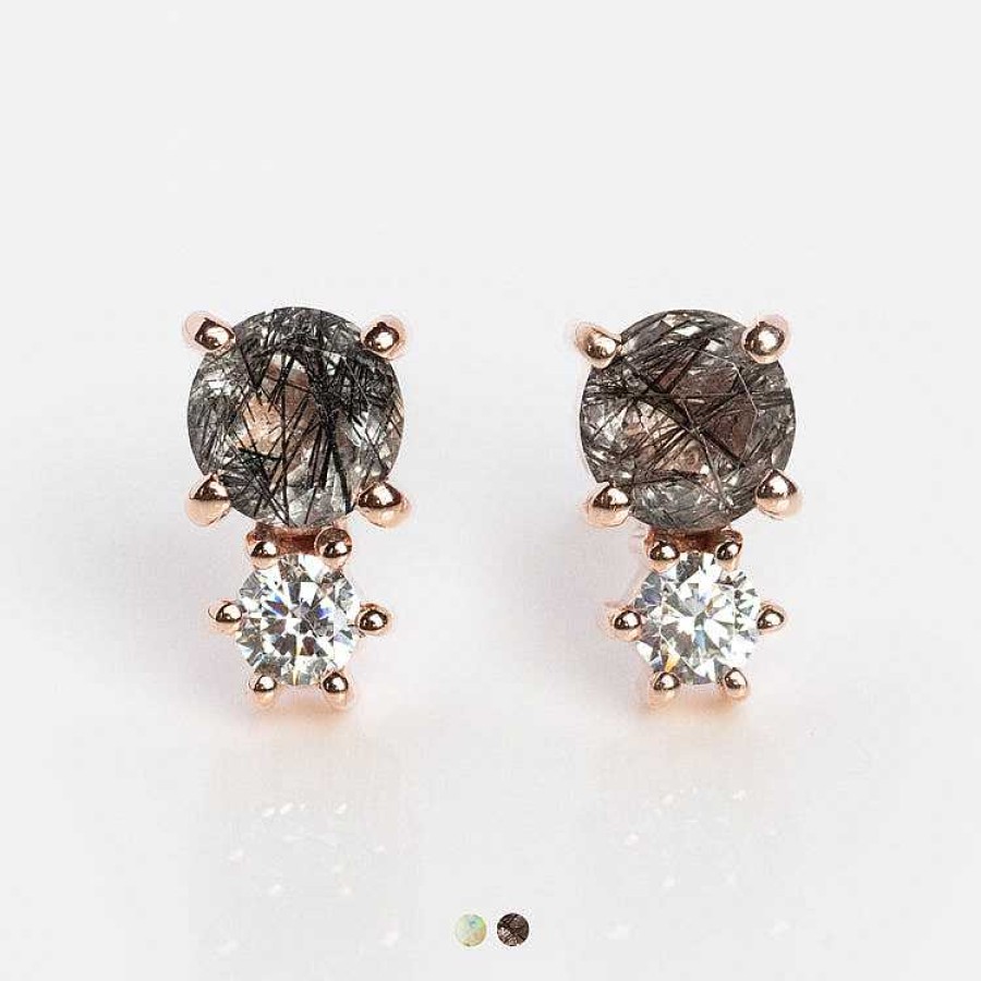 Local Eclectic Gemstone Doublet Stud Earrings