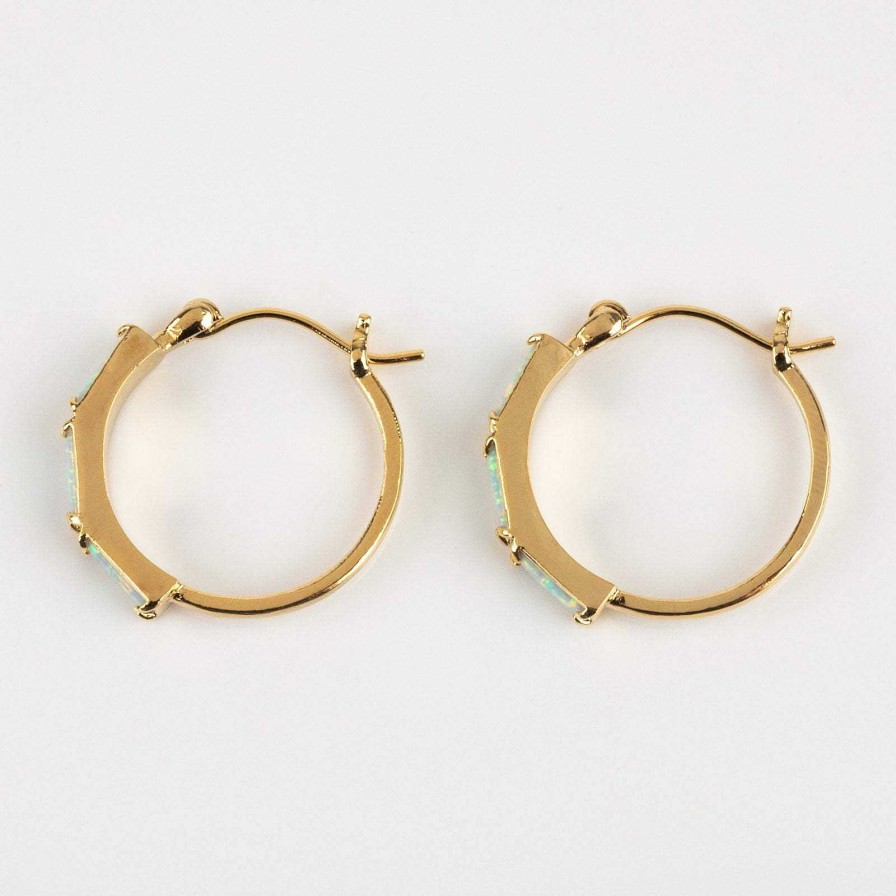 Local Eclectic Milky Way Opal Hoops