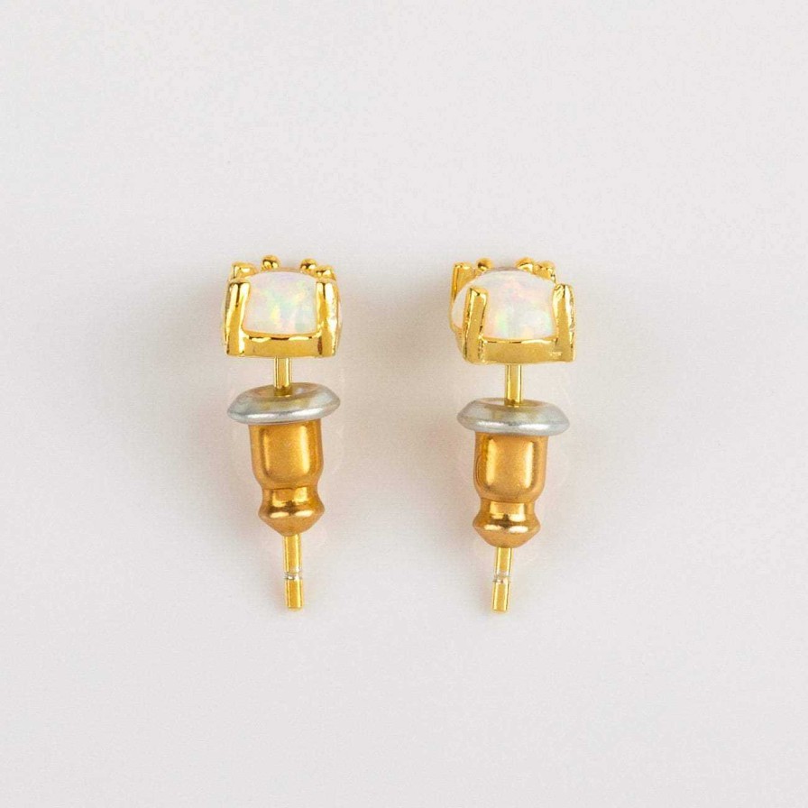 Local Eclectic Gemstone Doublet Stud Earrings