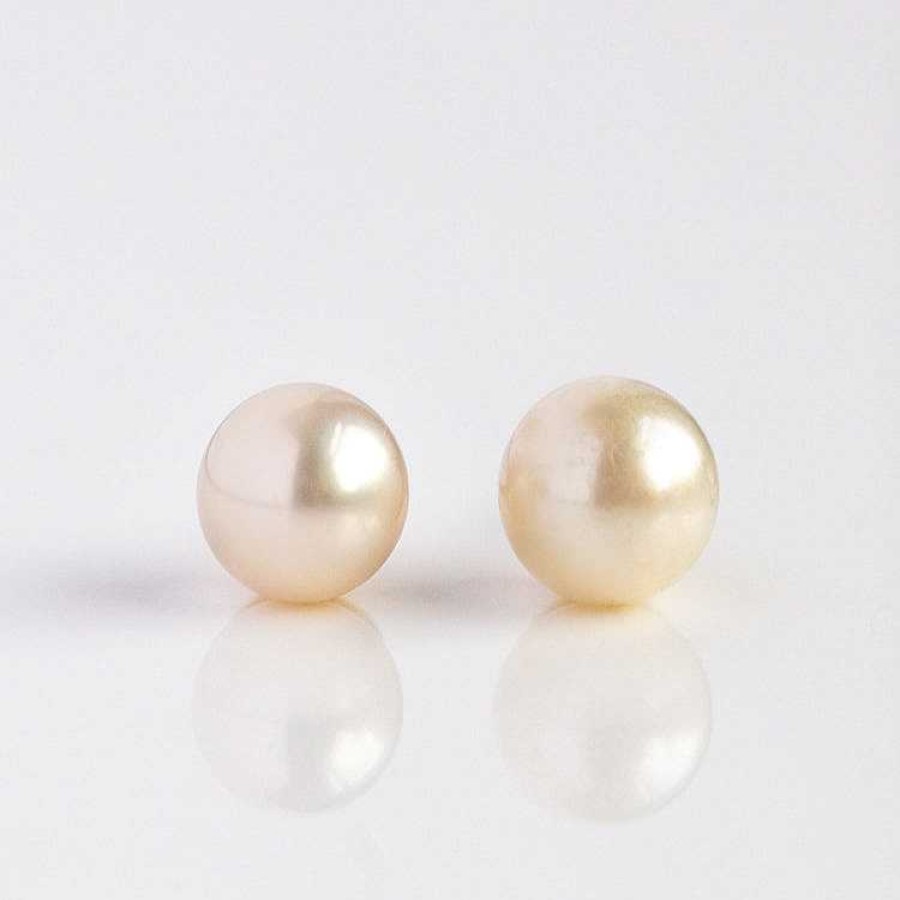 Local Eclectic Solid Gold Essential Pearl Studs