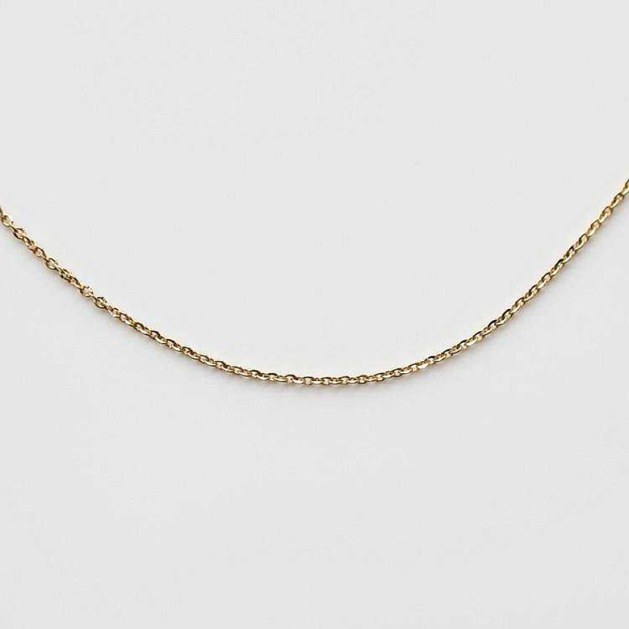 Local Eclectic Solid Gold Simple Glimmer Gold Chain