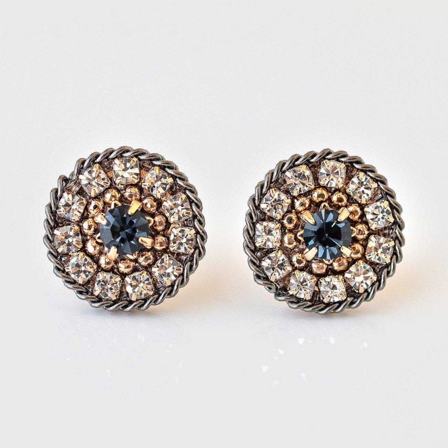 Local Eclectic Odyssey Stud Earrings In Midnight