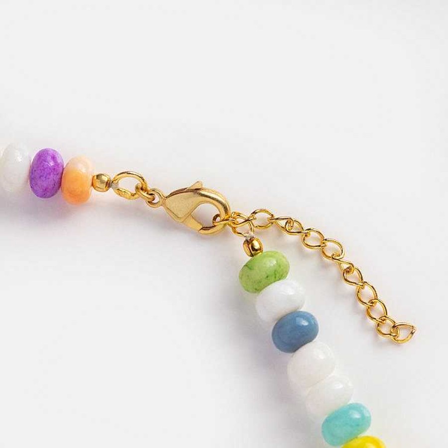 Local Eclectic Peruvian Candy Opal Beaded Necklace