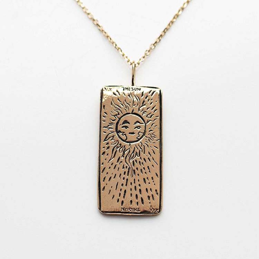 Local Eclectic The Sun Tarot Card Necklace