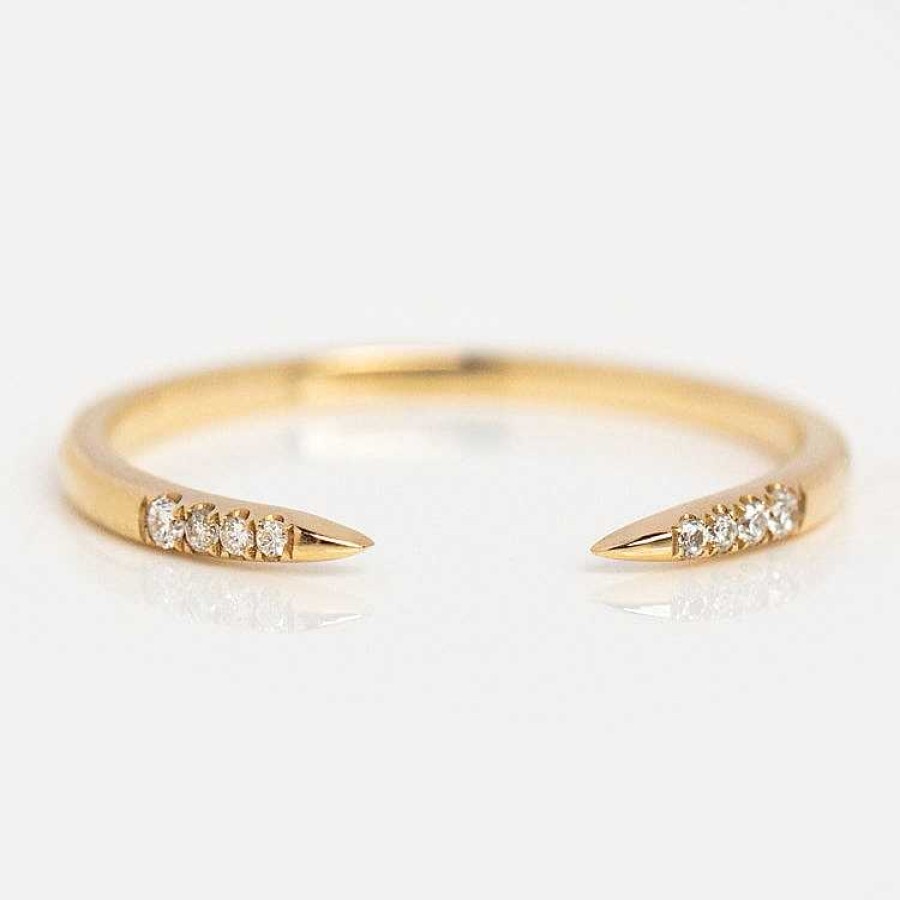 Local Eclectic 14K Open Front Stacking Ring