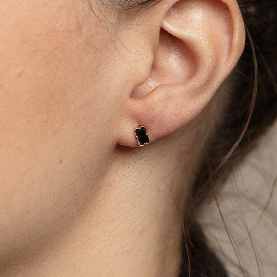 Local Eclectic Forever Black Onyx Stud Earrings