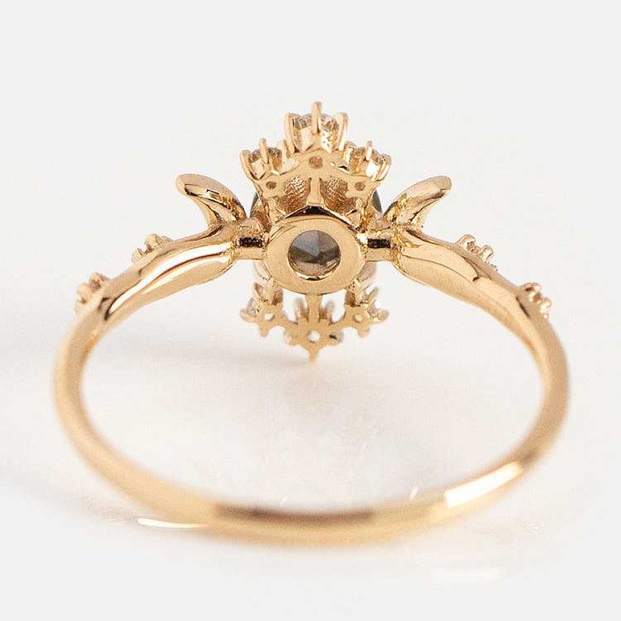 Local Eclectic Salt And Pepper Diamond Wandering Star Ring