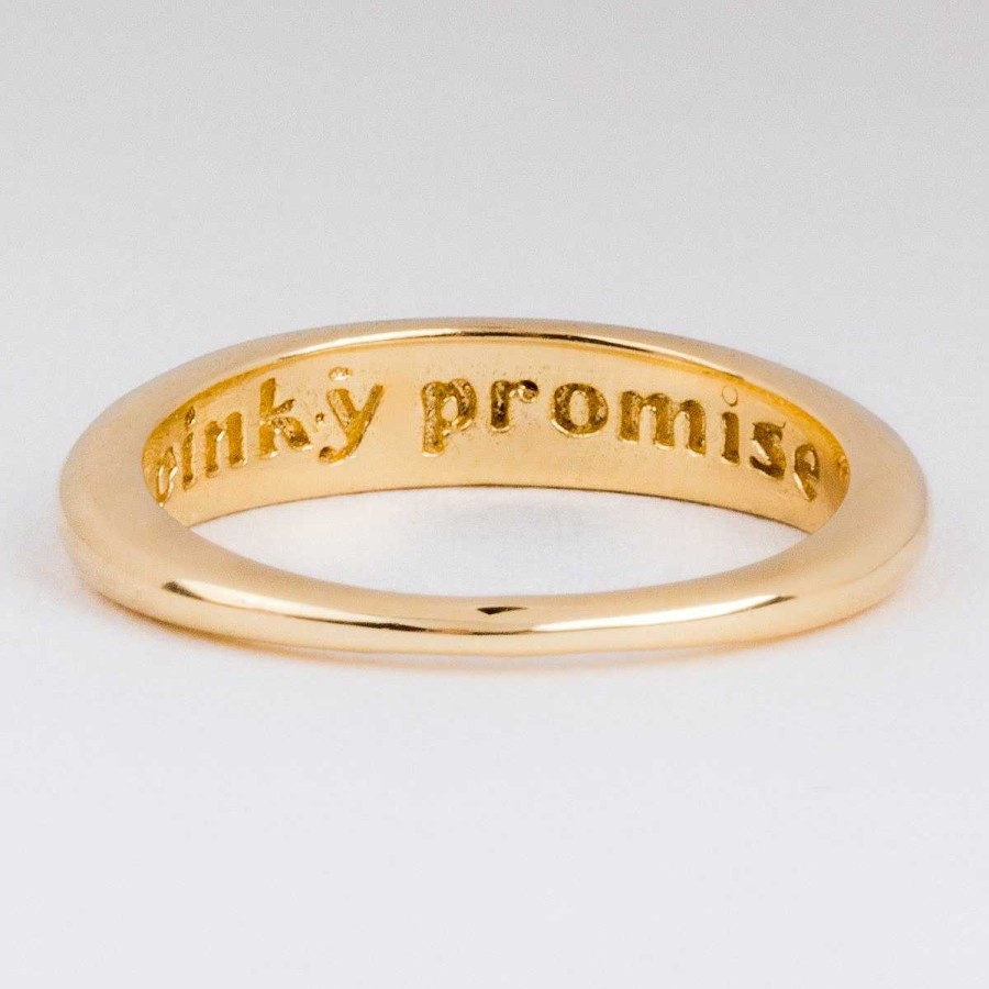 Local Eclectic Pinky Promise Ring In Gold