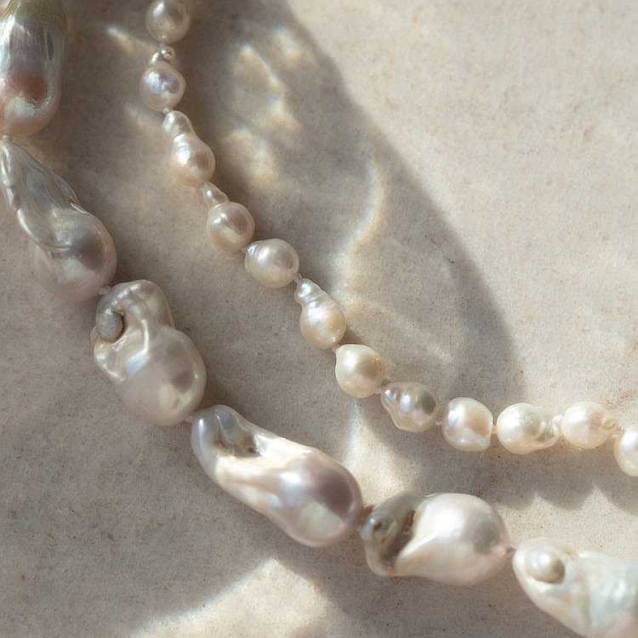 Local Eclectic Baroque Pearl Necklace