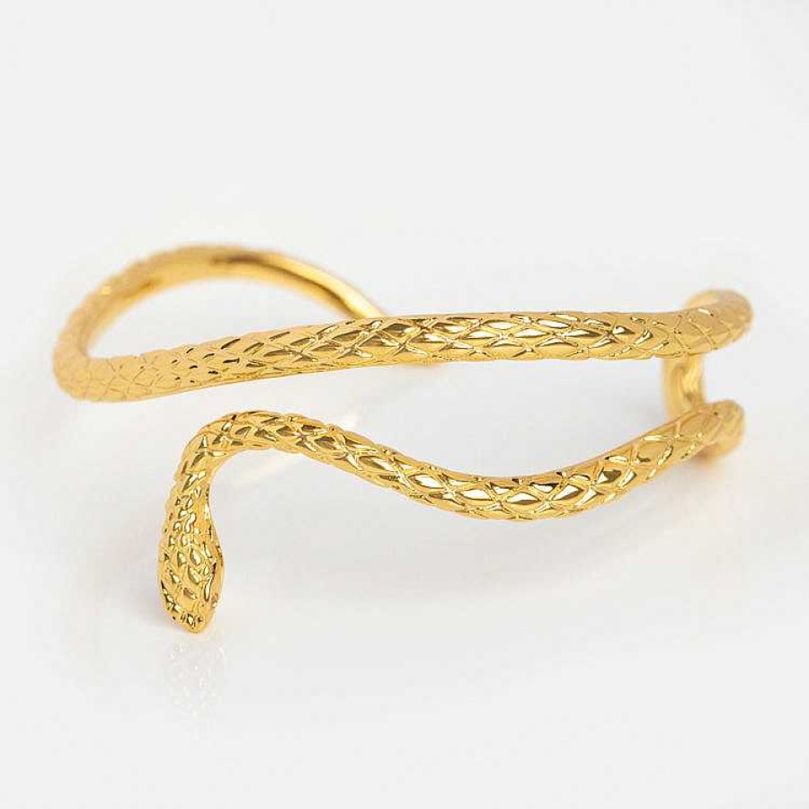 Local Eclectic Wisdom Snake Bracelet Cuff