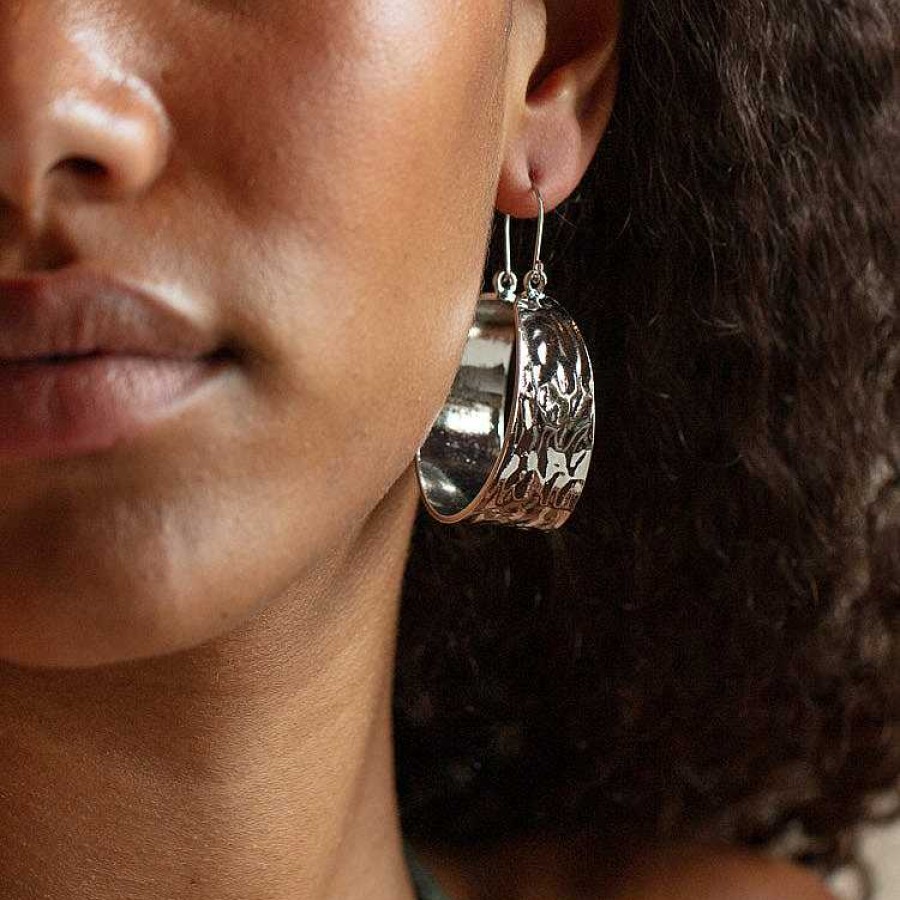 Local Eclectic Terrain Silver Earrings