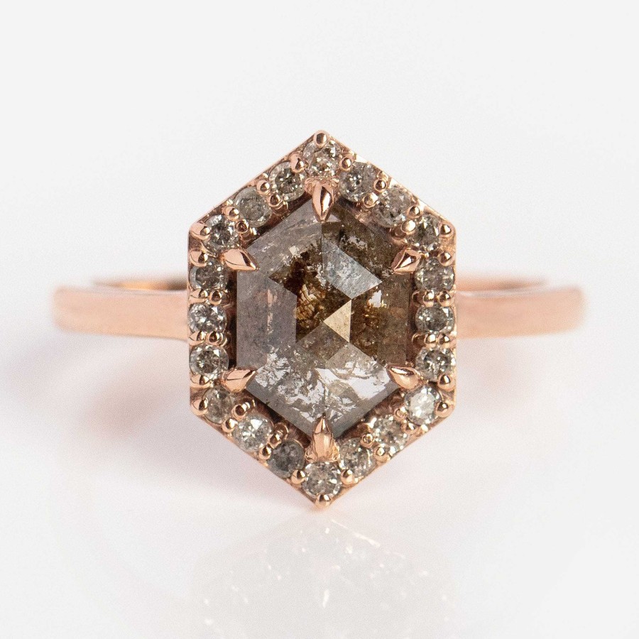 Local Eclectic Carrie Salt And Pepper Diamond Ring