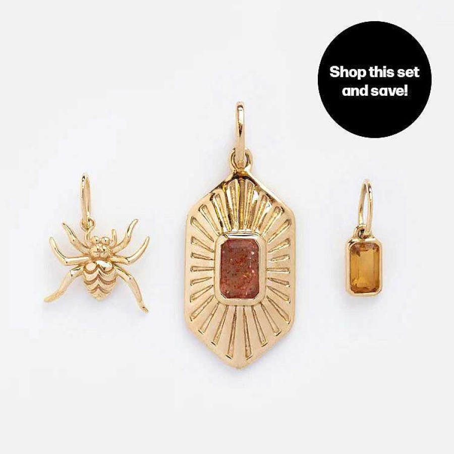 Local Eclectic Solid Gold Charm Set For Creativity