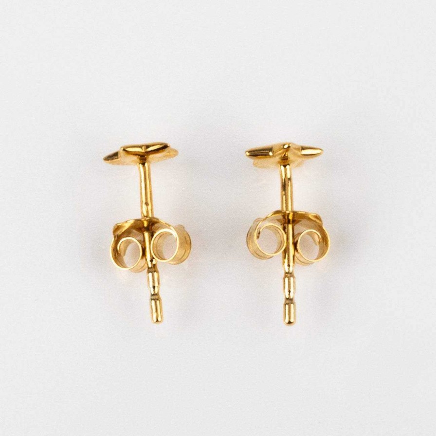 Local Eclectic Solid Gold Star Earrings