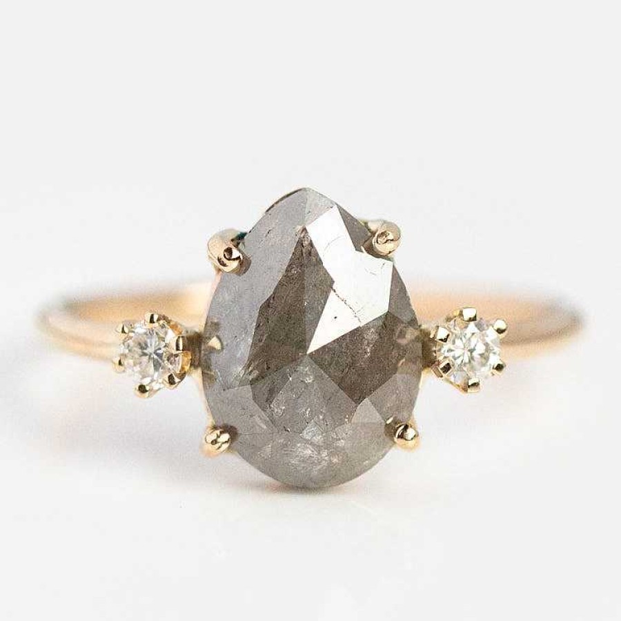 Local Eclectic Eternal Grey Diamond Ring