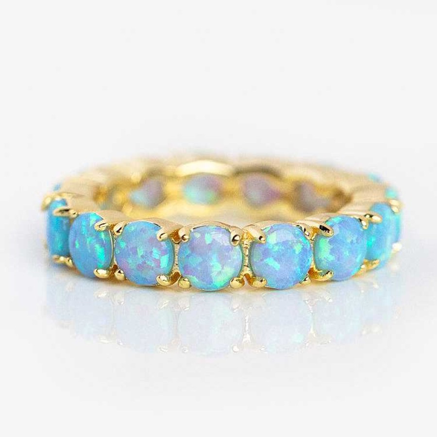 Local Eclectic Grand Heiress Blue Opal Ring