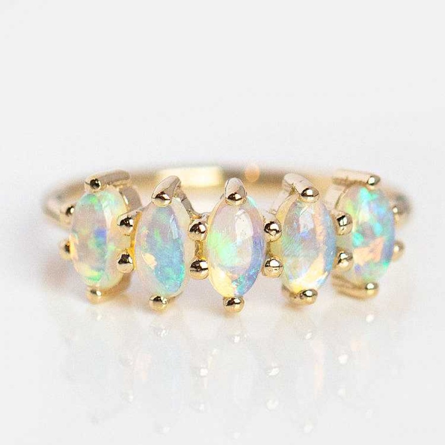 Local Eclectic Les Cinq Opal Ring