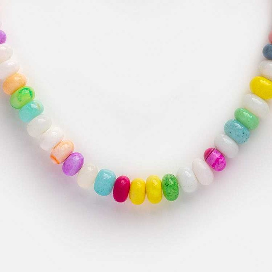 Local Eclectic Peruvian Candy Opal Beaded Necklace