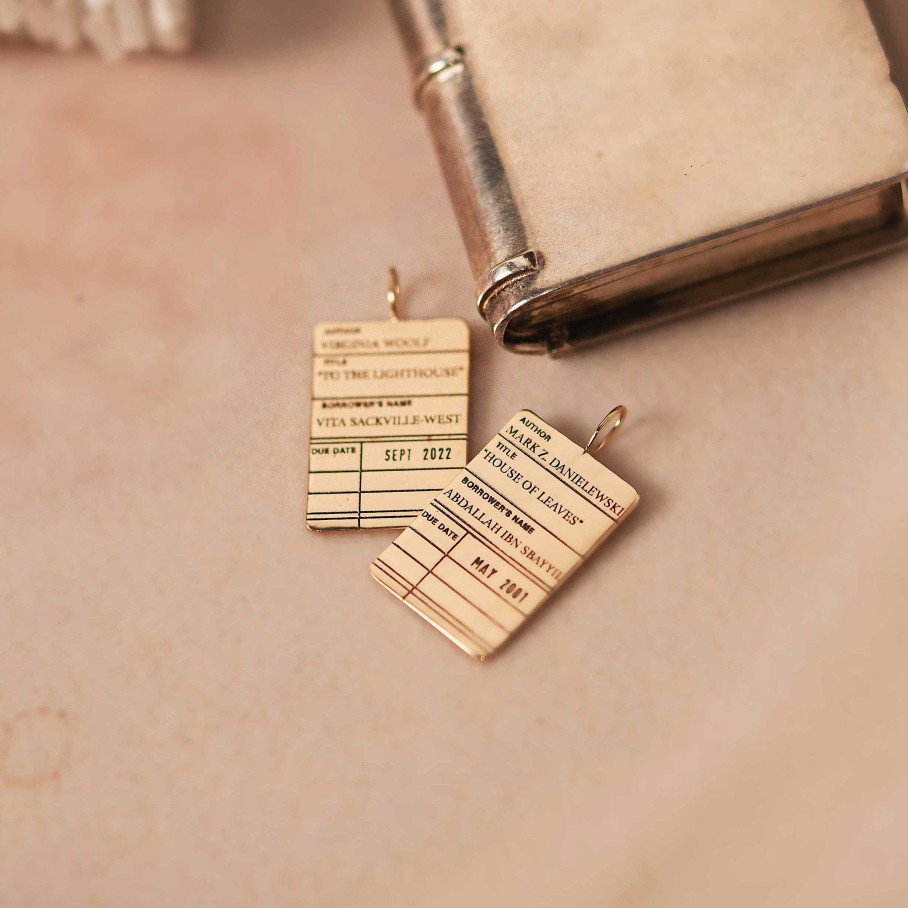 Local Eclectic Customizable Library Card Necklace