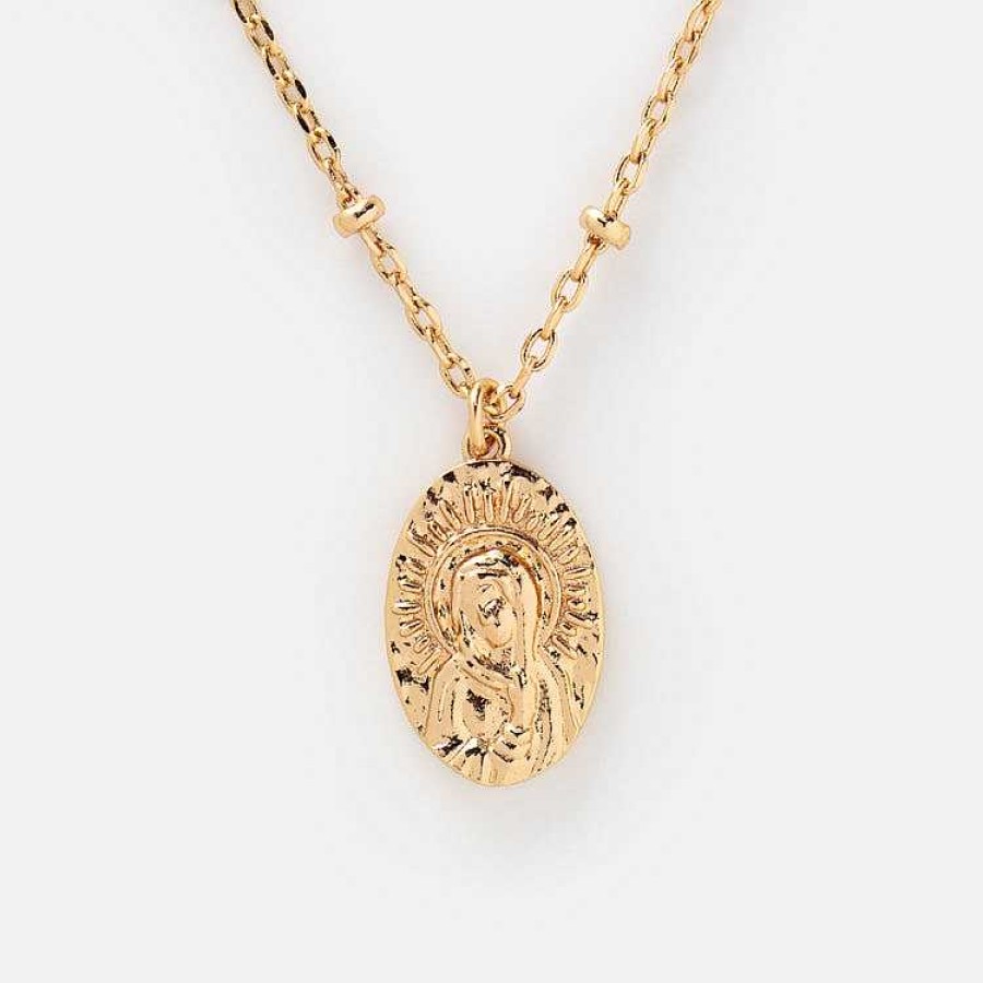 Local Eclectic Petite Vintage Mary Pendant Necklace