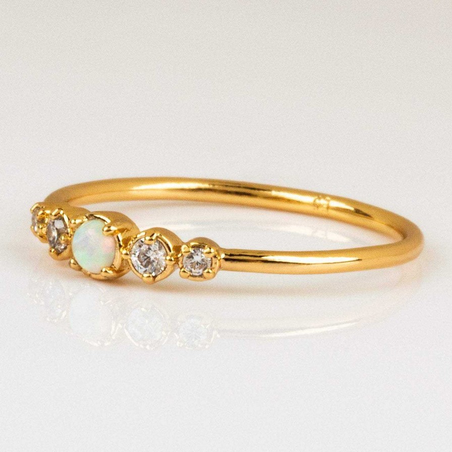 Local Eclectic Opal Stacking Ring