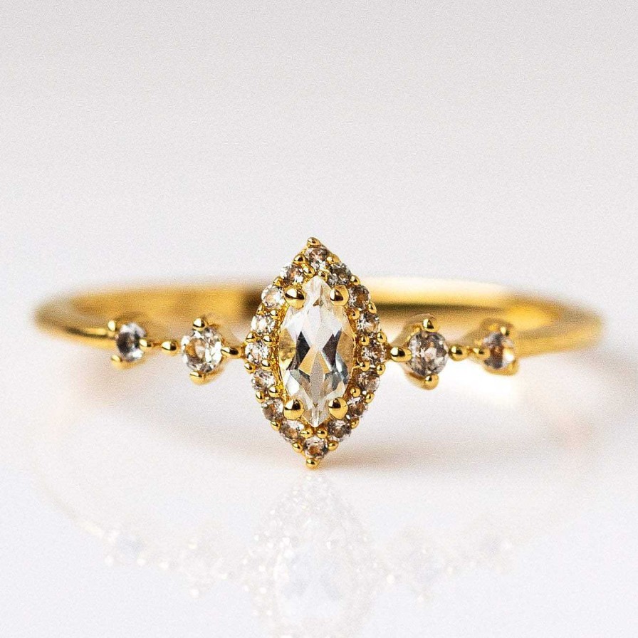 Local Eclectic White Topaz Harlow Ring