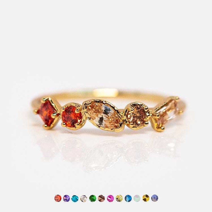 Local Eclectic Shades Of You Ombre Birthstone Ring