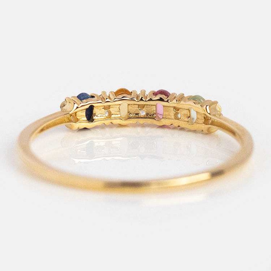 Local Eclectic Solid Gold Fuck Acrostic Ring