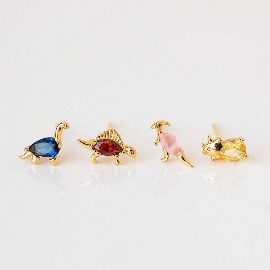 Local Eclectic Dinosaur Dance Stud Set