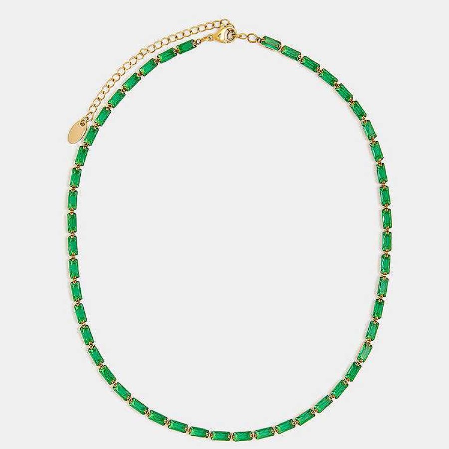 Local Eclectic Duomo Emerald Green Necklace