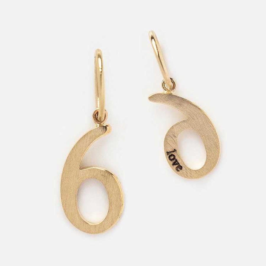 Local Eclectic Solid Gold Number Charm