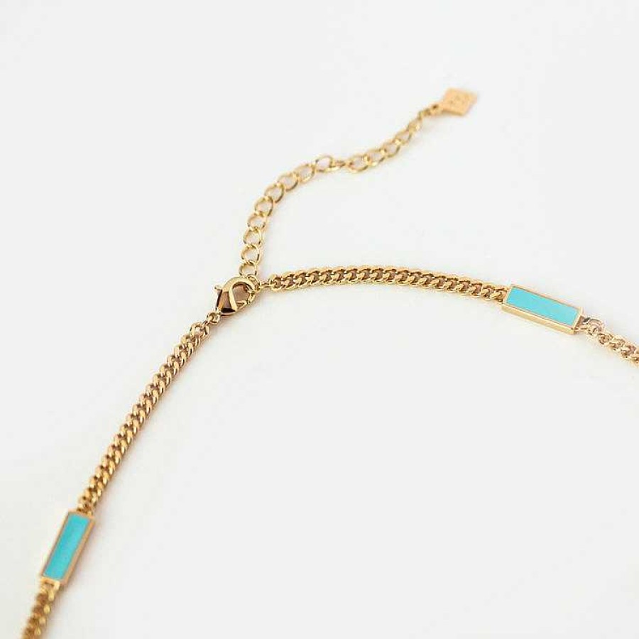 Local Eclectic Blake Turquoise Stone Inlay Necklace