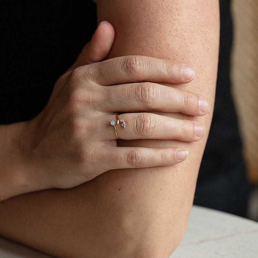 Local Eclectic Wandering Blossom Adjustable Ring