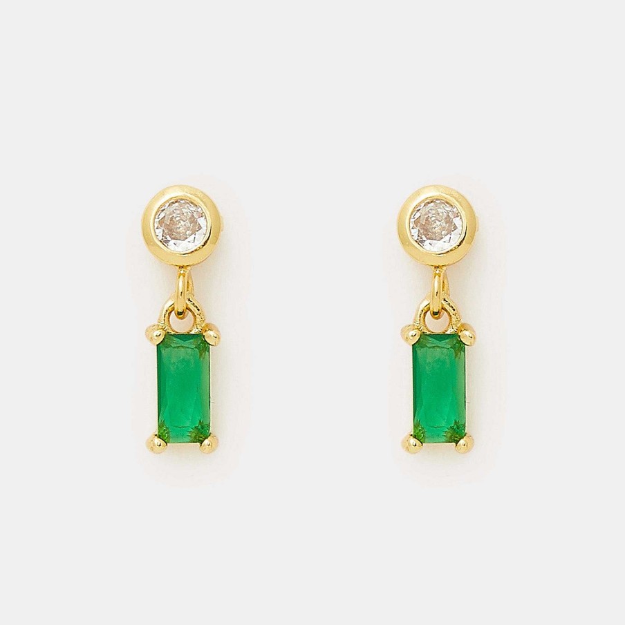 Local Eclectic Katharyn Emerald Green Earrings