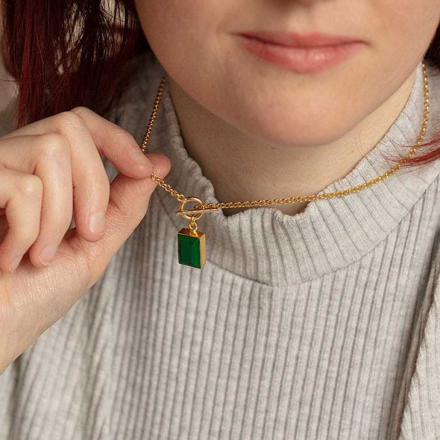 Local Eclectic Delta Malachite Necklace