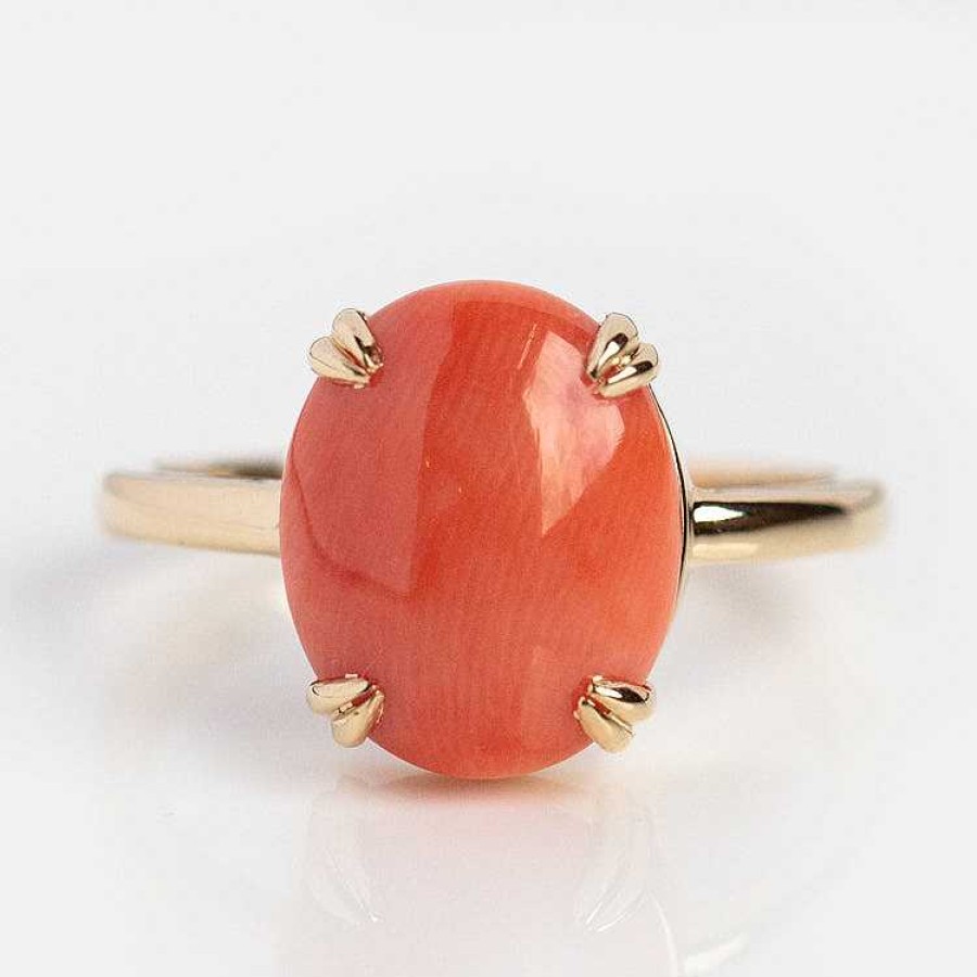 Local Eclectic Celina Coral Ring